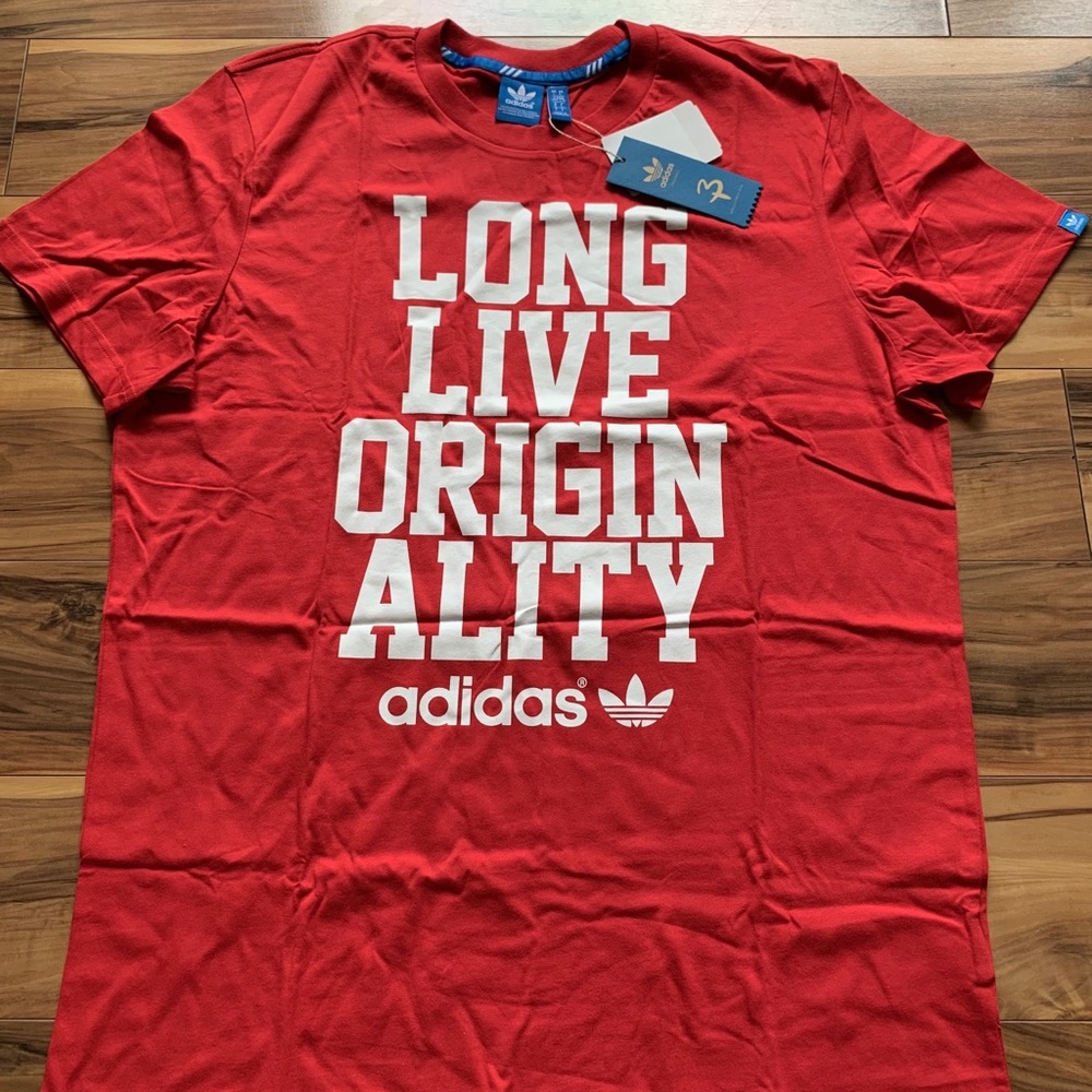 Adidas Trifoil Slogan short sleeves Tee Red